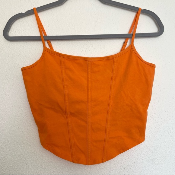 Hollister Cropped Bustier-Style Tank Top MEDIUM - Picture 3 of 9